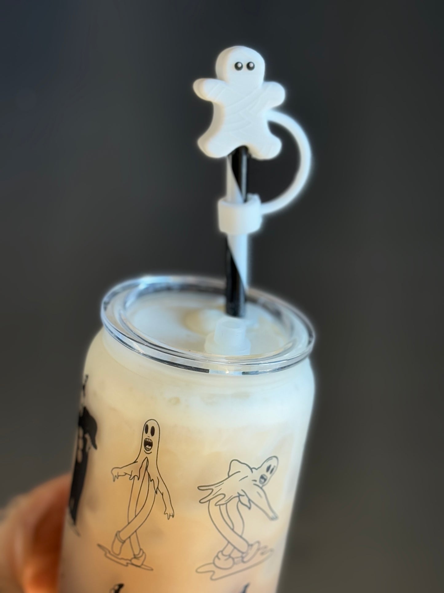 Afterlife Straw Toppers- Gravestone, Mummy, Grim Reaper