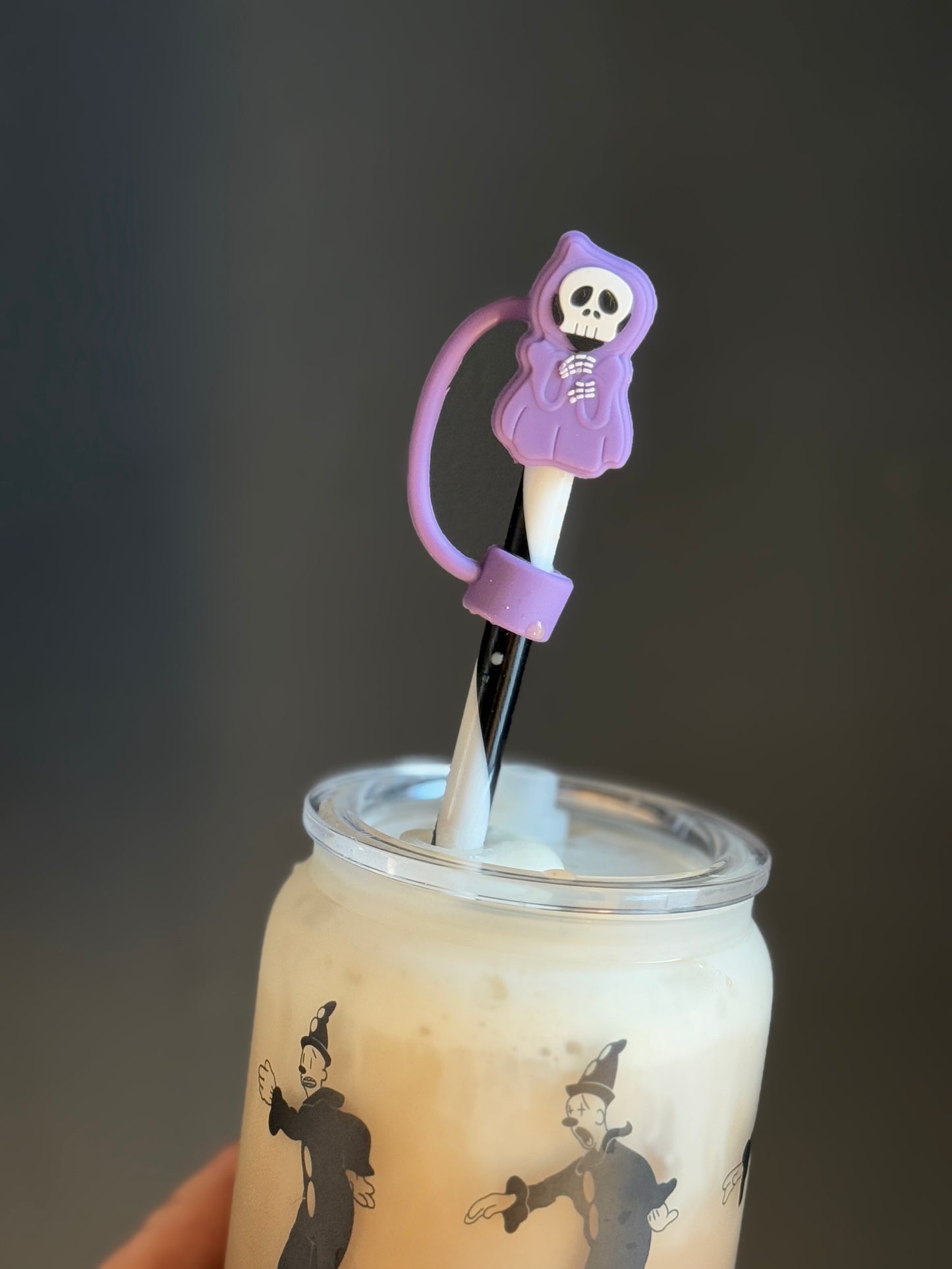 Afterlife Straw Toppers- Gravestone, Mummy, Grim Reaper